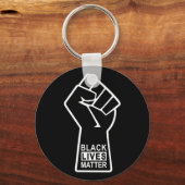 Zwarte levens zijn belangrijk, vuist vechten, BLM Sleutelhanger (Voorkant)