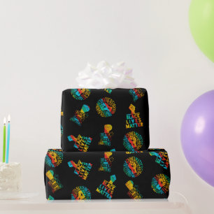 zwarte levens zijn belangrijk x gelijkheid van lgb cadeaupapier