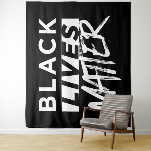 Zwarte levens zijn enorm wandkleed (In situ)