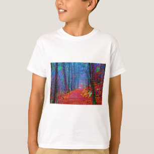 Zwarte Licht Bos Olie Schilderij T-shirt