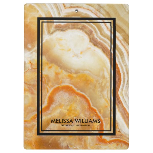 Zwarte, licht bruine marmer-stone textuur Zwarte g Klembord (Achterkant)