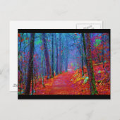 Zwarte lichte bosolie schilderen briefkaart (Voorkant / Achterkant)