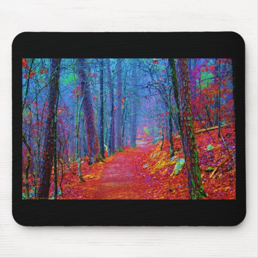 Zwarte lichte bosolie schilderen muismat (Voorkant)