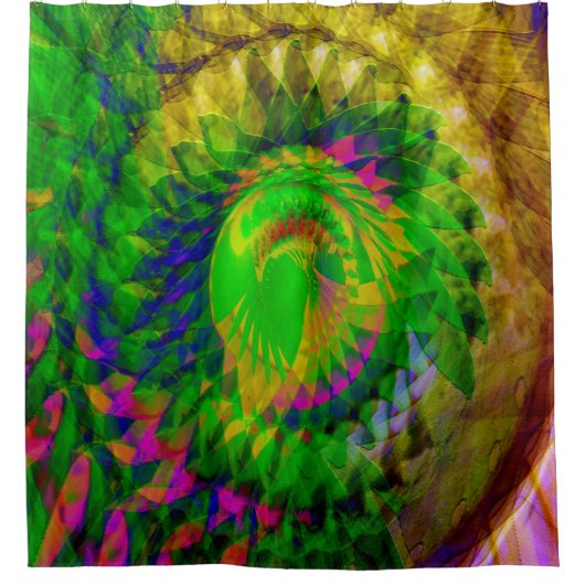 Zwarte lichte lichten..... douchegordijn (Voorkant)