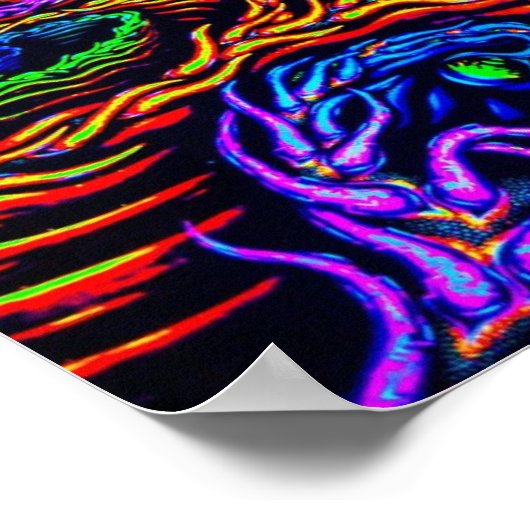 zwarte-lichte-schedeltrippe het meest populaire poster (Hoek)