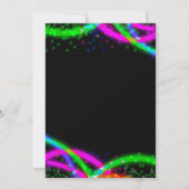 Zwarte lichte uitnodiging (Achterkant)