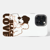 Zwarte Liefde Bruine Liefde iPhone Hoesje (Achterkant horizontaal)