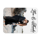 Zwarte Liefde en Bedankt  Script Fotobruiloft Magneet (Horizontaal)