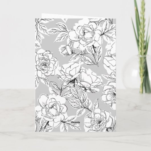 Zwarte Liefde en Dank Pretty Script Foto Huwelijk Bedankkaart (Achterkant)