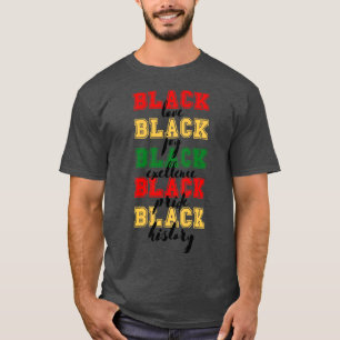 Zwarte liefde zwarte vreugde zwarte excellentie zw t-shirt