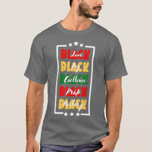 Zwarte liefde zwarte vreugde zwarte excellentie zw t-shirt