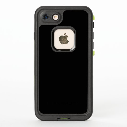 Zwarte LifeProof FRĒ iPhone 7 Hoesje (Achterkant)