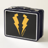Zwarte Lightning Bolts Graphic (Achterkant)