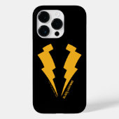 Zwarte Lightning Bolts Graphic Case-Mate iPhone Case (Achterkant)