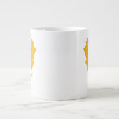 Zwarte Lightning Bolts Graphic Grote Koffiekop (Voorkant)