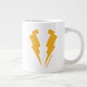 Zwarte Lightning Bolts Graphic Grote Koffiekop (Rechts)