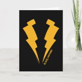 Zwarte Lightning Bolts Graphic Kaart (Voorkant)