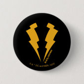 Zwarte Lightning Bolts Graphic Ronde Button 5,7 Cm (Voorkant)