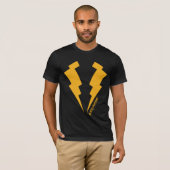 Zwarte Lightning Bolts Graphic T-shirt (Voorkant volledig)
