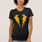 Zwarte Lightning Bolts Graphic T-shirt (Voorkant)