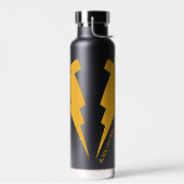 Zwarte Lightning Bolts Graphic Waterfles (Links)