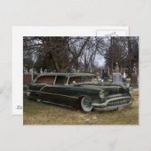 zwarte lijkwagen briefkaart (Voorkant / Achterkant)