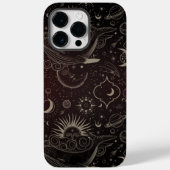 Zwarte lijn Art Illustrated Astrology Symbool Case-Mate iPhone Case (Achterkant)