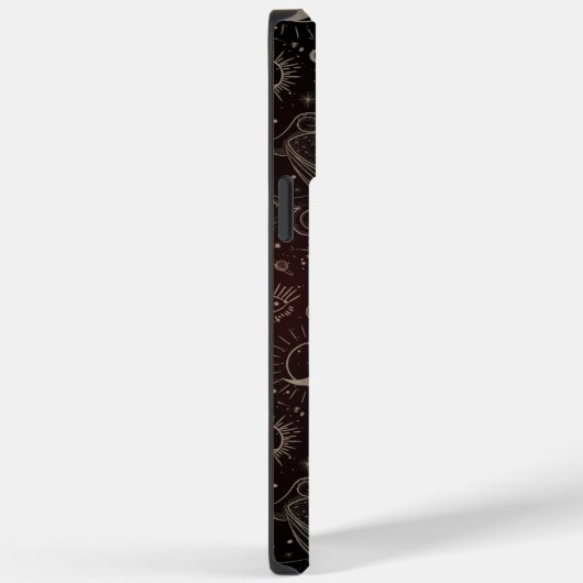 Zwarte lijn Art Illustrated Astrology Symbool Case-Mate iPhone Case (Achterkant / Rechts)