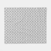 Zwarte lijn Bloemen Chrysanthemum Art Fleece Deken (Voorkant (Horizontaal))