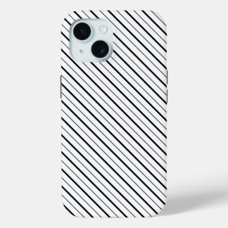 Zwarte Lijn Geometrie Eenvoudig iPhone 15 Case
