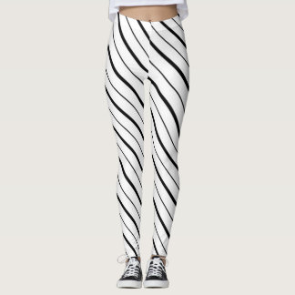 Zwarte Lijn Geometrie Eenvoudig Leggings