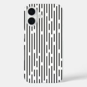 Zwarte Lijn Geometrisch Patroon Case-Mate iPhone Case (Achterkant)