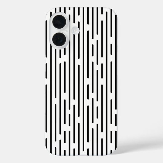 Zwarte Lijn Geometrisch Patroon Case-Mate iPhone Case (Achterkant)