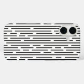 Zwarte Lijn Geometrisch Patroon Case-Mate iPhone Case (Achterkant (horizontaal))