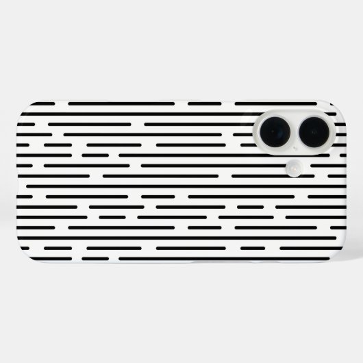 Zwarte Lijn Geometrisch Patroon Case-Mate iPhone Case (Achterkant (horizontaal))