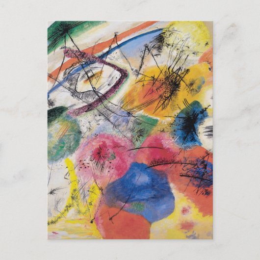 Zwarte lijnen briefkaart (Voorkant)