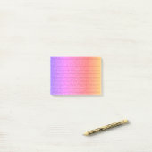 Zwarte lijnen Glittery PInk Paars Ombre Girly Post-it® Notes (Op bureau)