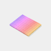 Zwarte lijnen Glittery PInk Paars Ombre Girly Post-it® Notes (Schuin)