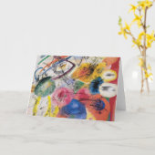 Zwarte Lijnen Kaart (Gele Bloem)