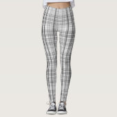 zwarte lijnen leggings (Voorkant)