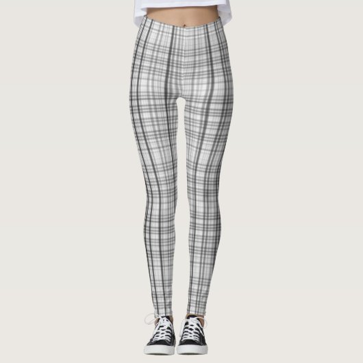 zwarte lijnen leggings (Voorkant)