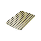 Zwarte lijnen op gouden achtergrond badmat (Gekanteld)