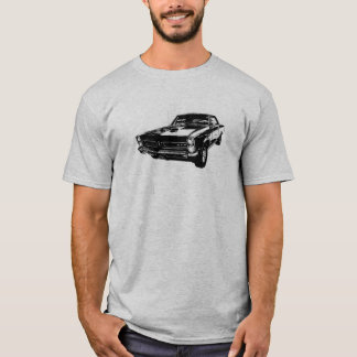 Zwarte lijnkunst '65 GTO t-shirt