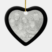 Zwarte lijst hart ornament (Achterkant)