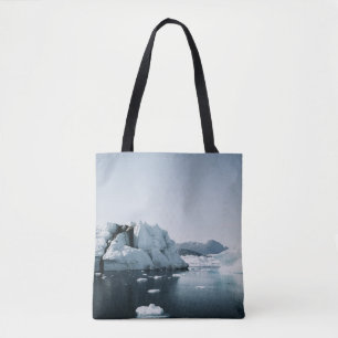 ZWARTE LIJST MET WIT BED SHEET TOTE BAG