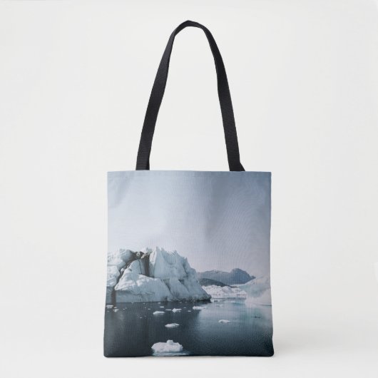 ZWARTE LIJST MET WIT BED SHEET TOTE BAG (Voorkant)