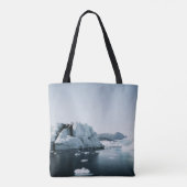 ZWARTE LIJST MET WIT BED SHEET TOTE BAG (Achterkant)