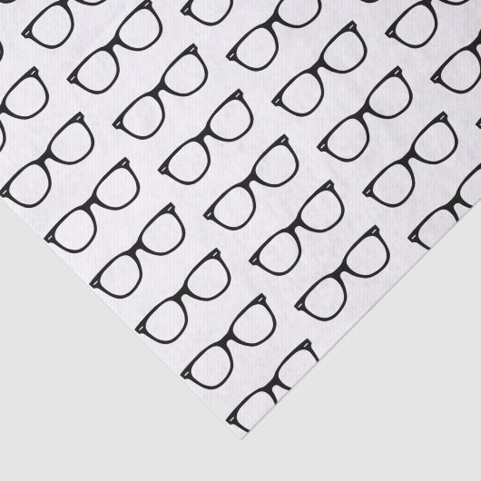 Zwarte Lijst Retro-bril Tissuepapier (Detail)