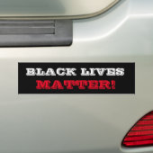 ZWARTE LIJST VAN LEVENS MET STROOMbumper Bumpersticker (Op auto)