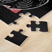 Zwarte lijster met rood legpuzzel (Zijkant)